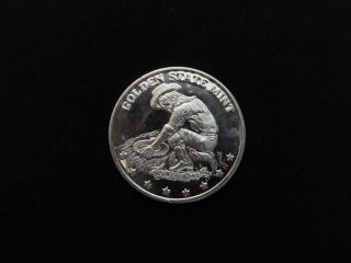 Golden State.  999 Silver Round,  Very Collectable photo
