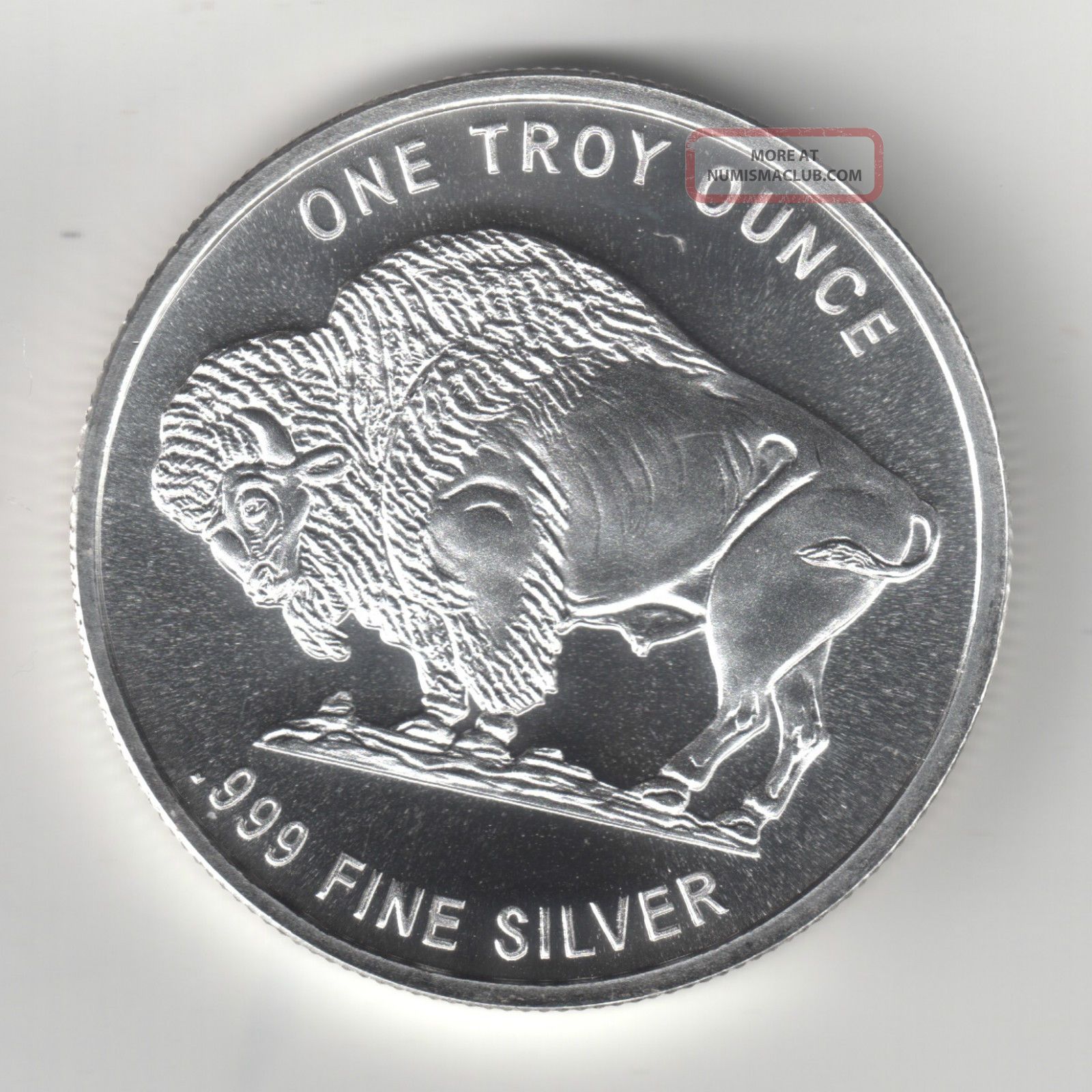 Buffalo Design 1 Oz Silver Round. 999 Pure Silver
