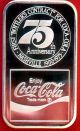 Coca Coke Cola Nashville Tn 1 Oz.  Silver 75th Anniversary Bar Silver photo 1