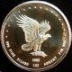 One Troy Oz.  999 Fine Silver Eagle Monex 1982 Round Coin Silver photo 1
