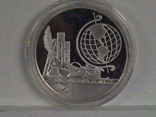Unique 1 Oz. .  999 Silver Coin - Round photo