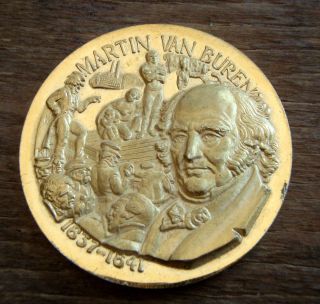 Wittnauer Presidential Commemorative Coin,  24k On.  925,  Martin Van Buren photo