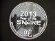 2013 Year Of The Snake 1 Troy Oz. .  999 Fine Silver Round One Ounce Bullion Lunar Silver photo 1