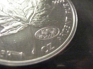 2000 Canada Maple Leaf Round Coin Fireworks Privy Millennium $5.  00 Silver photo