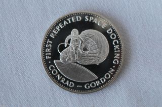 1970 Gemini Xi Conrad Gordon Danbury Men In Space Silver Medal E3209 photo