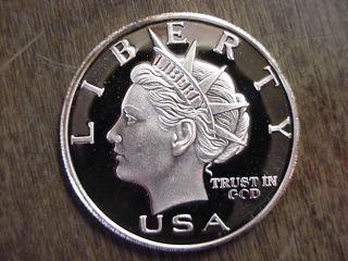 2000 Norfed One Ounce 1 Oz.  999 Silver Round Coin American Liberty photo