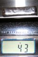 43 Gram Hand Poured Sterling Silver Bar 1 And 1/2 Ounce Silver photo 3
