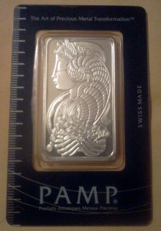 Pamp Suisse 1 Oz Silver Bar: Fortuna photo