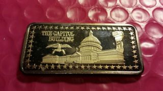 The Capitol Building - Wonders Of America - 1 Ounce.  999 Silver Bar photo