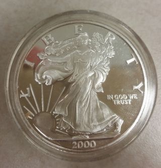 2000 Millennium American Eagle Silver 1 Troy Oz. photo