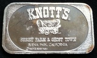 1 Oz.  999 Fine Silver Knott ' S Barry Farm & Ghost Town Bar photo