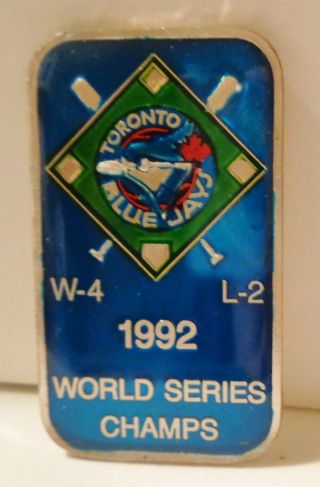 Toronto Blue Jays Mlb Enameled.  999 Silver Art Bar Baseball 1992 photo