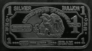 1 Gram Eagle Silver Bar (. 999 Fine) photo