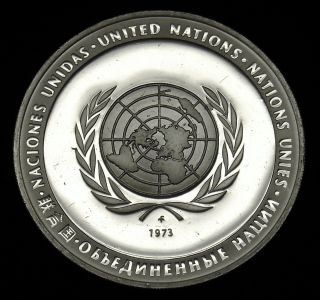 1973 United Nations Disarmament Decade 25 Grams Sterling Silver As Pictured B182 photo