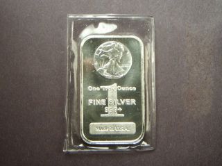American Walking Liberty Stamp On Bar One Troy Ounce.  999+ Fine Silver Tx - 117 photo