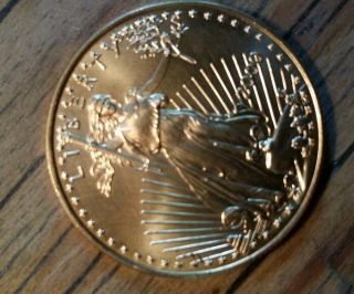 2000 $25 Gold Eagle Liberty,  Solid.  999 Au Coin photo