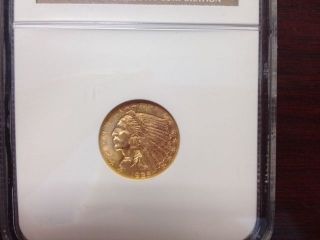 1925 D $2.  5 Gold Indian Coin Ms 63 photo