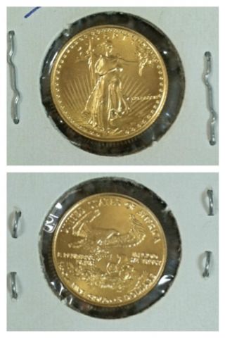 1987 Mcmlxxxvii $5 Dollar 1/10oz Fine Gold American Eagle Liberty Coin Bullion photo