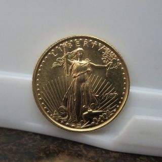 1997 1/10 Oz.  Fine Gold American Eagle - U.  S.  Gold Bullion - photo