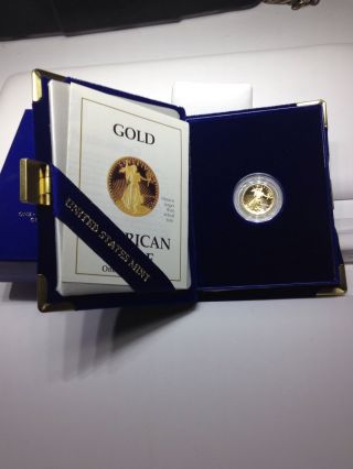 1988 1/10 Ounce Gold Proof American Eagle $5 Coin photo