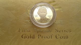 2009 - W $10 Julia Tyler Gold Proof First Spouse 1/2 Ounce Oz In Ogp Coin Rare photo