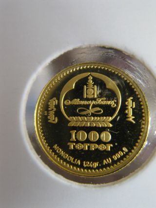 Gold Coin 1000 Togrog Or Tukgik photo