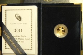 2011 W Amer Eagle Gold 1/10 Oz Proof W/mint Pkg & photo