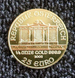 Bu1/4 Ounce Gold Austrian Philharmonic 25 Euros photo
