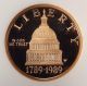 1989 W Congress Bicentennial Commemorative $5 Gold Ngc Pf69 Ultra Cameo Gold photo 2