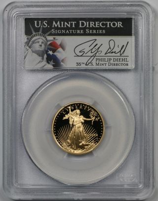 1994 - W Gold Eagle $10 Quarter - Ounce Pr69dcam Pcgs Philip Diehl Signature Series photo