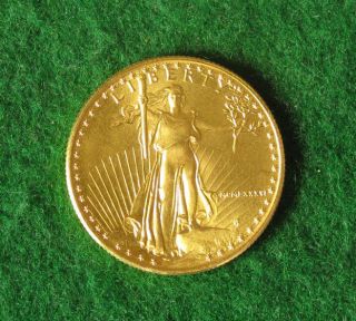 1986 1/2 Ounce Gold American Eagle $25 Face Value,  Gem Bu - photo