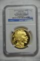 2013 - W $50 Proof Gold Buffalo Rare 100th Anniversary Ngc Pf70 E.  R.  Blue Label Gold photo 2