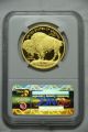 2013 - W $50 Proof Gold Buffalo Rare 100th Anniversary Ngc Pf70 E.  R.  Blue Label Gold photo 3