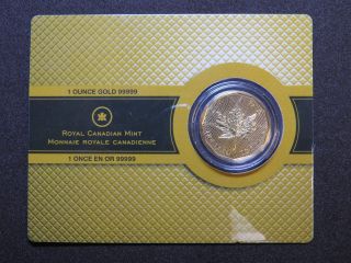 2009 1 Oz Canada Gold Maple Leaf Pure 99999 Canadian Coin $200 photo