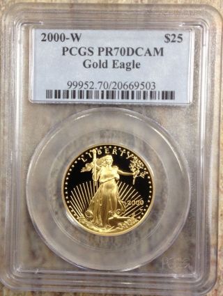 2000 W $25 Gold Eagle Pcgs Pr70 Dcam Perfect Gold Coin Priced To Sell photo