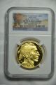 2013 - W $50 Proof Gold Buffalo Rare 100th Anniversary Ngc Pf70 E.  R.  Buffalo Label Gold photo 2