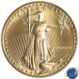 1988 $50 American Gold Eagle 1 Oz.  (brilliant Uncirculated) photo