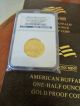 2008 W.  Early Release 1/2 Oz.  $25 Gold Buffalo Coin,  Ngc Pf 70 Gold photo 4
