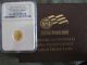 2008 W.  Early Release 1/10 Oz.  $5 Gold Buffalo Coin,  Ngc Pf 70 Gold photo 2