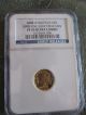 2008 W.  Early Release 1/10 Oz.  $5 Gold Buffalo Coin,  Ngc Pf 70 Gold photo 3