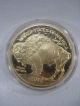 2012 $50 Buffalo Tribute Proof Gold Clad Bronze Coin W/ Gold photo 2