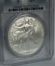 2007 W Burnished Silver Eagle Pcgs - Ms70 Flawless Gold photo 2