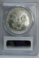 2007 W Burnished Silver Eagle Pcgs - Ms70 Flawless Gold photo 5