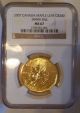 2007 Canada Maple Leaf $200 1 Oz 99999 Fine Gold Coin Ngc Graded & 99.  999% Pure Gold photo 5