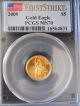 2009 Gold Eagle 1/10 Oz Ultimate Age G$5 Pcgs Ms7o First Strike Gold photo 1