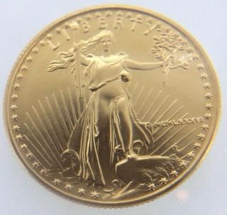 1986 Gold $25 1/2 Oz American Eagle Unc Gem Bu photo