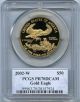 2002 - W $50 (1 Oz) Proof Gold Eagle Pcgs Pr 70 Pf 70 Dcam Gold photo 1
