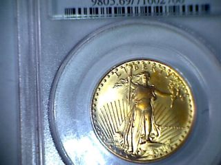 1986 American Gold Eagle Ms69 $g25 Pcgs photo