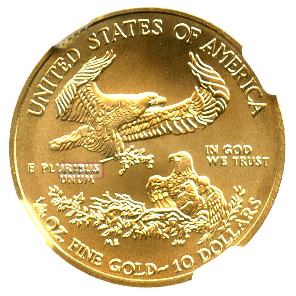 2014 Gold Eagle $10 Ngc Ms70 (early Releases) American Gold Eagle Age
