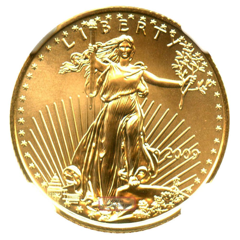 2009 Gold Eagle $10 Ngc Ms70 (early Releases) American Gold Eagle Age